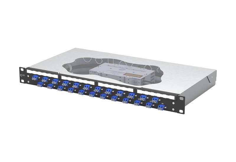 METZ CONNECT - OpDAT fix2 Patchfeld splice 24xLC-D OS2 schwarz