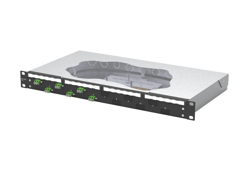 METZ CONNECT - OpDAT fix2 Patchfeld splice 6xLC-D APC OS2 schwarz