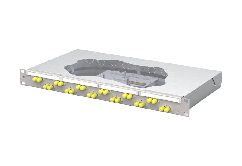 METZ CONNECT - OpDAT fix2 Patchfeld splice 12xST-D OS2 grau