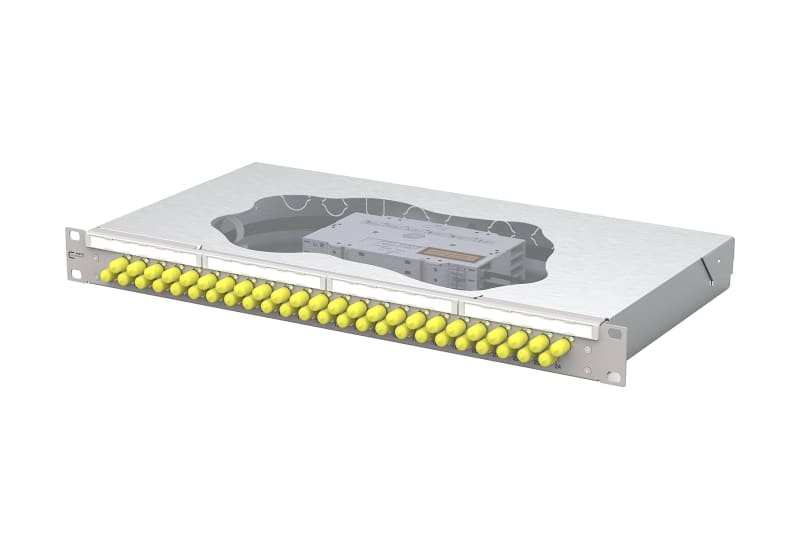 METZ CONNECT - OpDAT fix2 Patchfeld splice 24xST-D OS2 grau