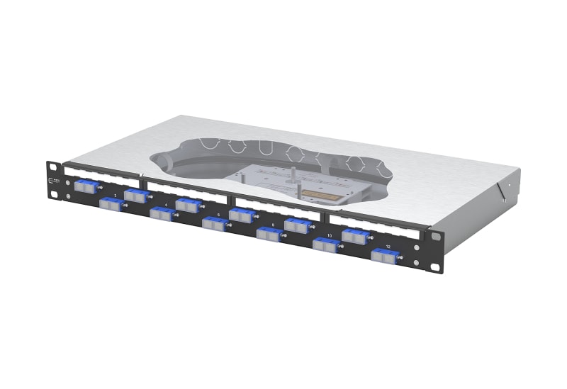 METZ CONNECT - OpDAT fix2 Patchfeld splice 12xSC-D OS2 schwarz