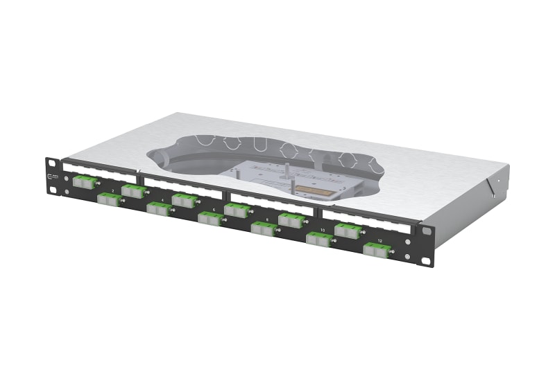 METZ CONNECT - OpDAT fix2 Patchfeld splice 12xSC-D APC OS2 schwarz