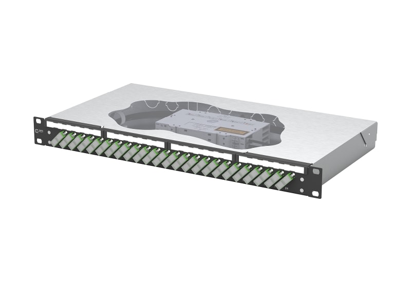 METZ CONNECT - OpDAT fix2 Patchfeld splice 24xSC-D APC OS2 schwarz