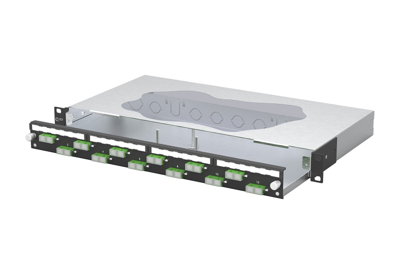 METZ CONNECT - OpDAT slide2 Patchfeld VIK 12xSC-D APC OS2 schwarz