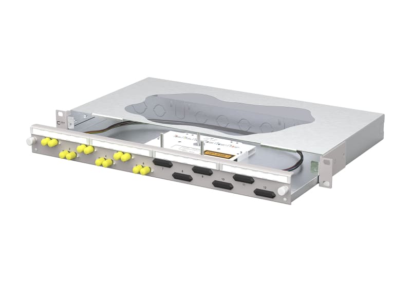 METZ CONNECT - OpDAT slide2 Patchfeld splice 6xST-D OS2 grau