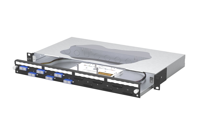 METZ CONNECT - OpDAT slide2 Patchfeld splice 6xSC-D OS2 schwarz