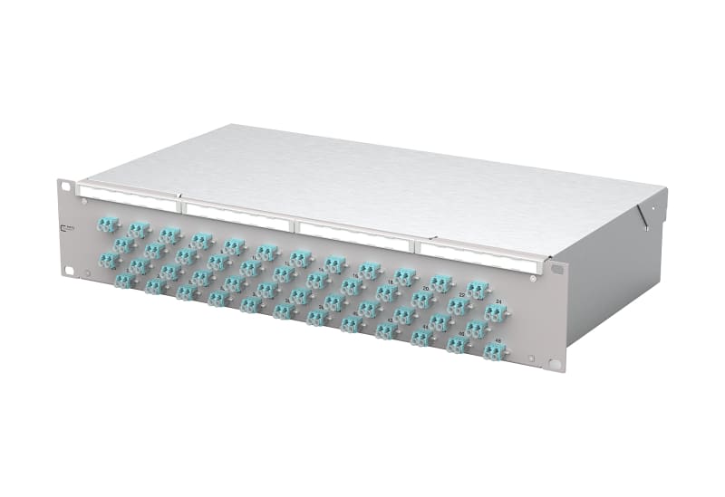 METZ CONNECT - OpDAT fix2 Patchfeld VIK 48xLC-D OM3 grau