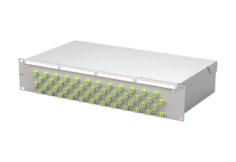 METZ CONNECT - OpDAT fix2 Patchfeld VIK 48xLC-D OM5 grau
