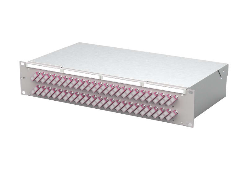 METZ CONNECT - OpDAT fix2 Patchfeld VIK 48xSC-D OM4 grau