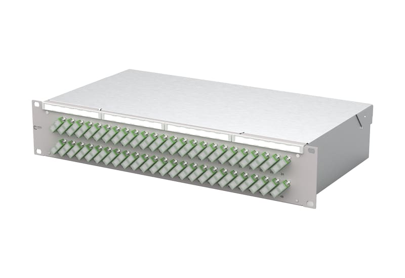 METZ CONNECT - OpDAT fix2 Patchfeld VIK 48xSC-D APC OS2 grau