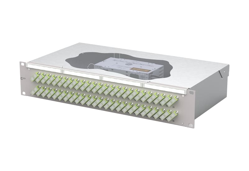 METZ CONNECT - OpDAT fix2 Patchfeld splice 48xSC-D OM5 grau