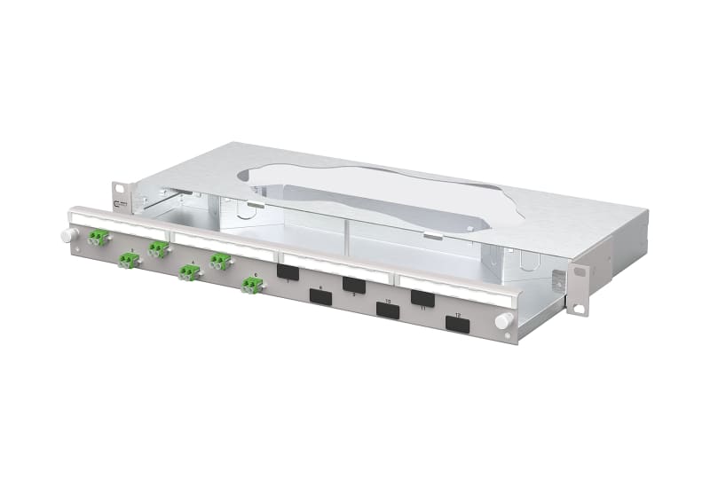 METZ CONNECT - OpDAT slide2 K Patchfeld VIK 6xLC-D APC OS2 grau