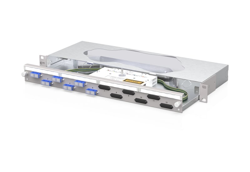 METZ CONNECT - OpDAT slide2 K Patchfeld splice 6xSC-D OS2 grau