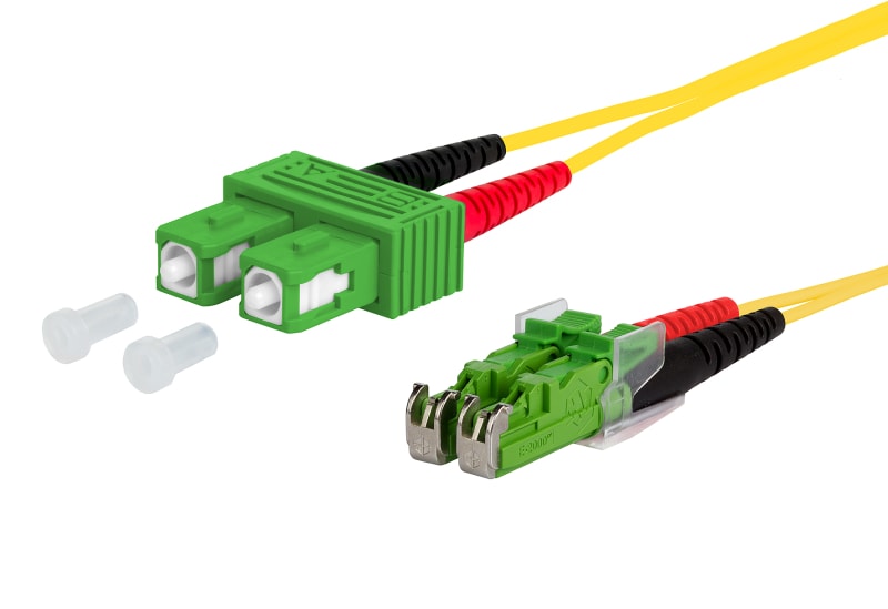 METZ CONNECT - OpDAT Patchkabel SC-D APC/E2000-D APC OS2, 0,5 m