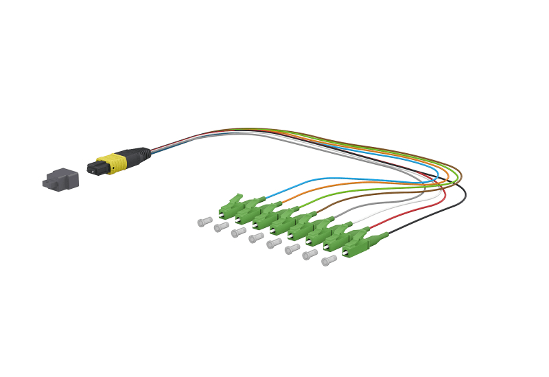 METZ CONNECT - OpDAT Ader-Fanout MTP-M/8xLC-S APC OS2 0,3 m