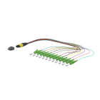 METZ CONNECT - OpDAT Ader-Fanout MTP-M/12xLC-S APC OS2, 0,3 m