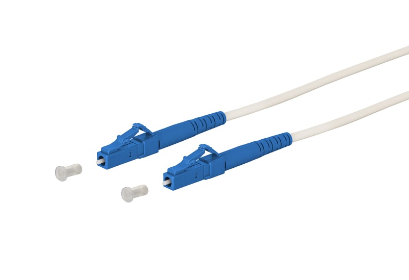 METZ CONNECT - OpDAT Patchkabel LC-S/LC-S OS2, weiß, 6,0 m