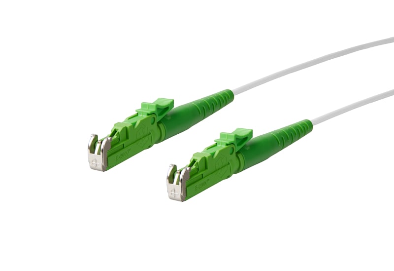 METZ CONNECT - OpDAT Patchkabel E2000-S APC/E2000-S APC OS2, weiß, 0,5 m