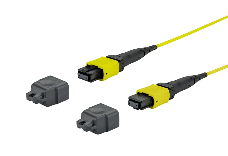 METZ CONNECT - OpDAT Patchkabel MTP-F/MTP-F OS2, Ø3,0 mm, 12 Fasern, 2,0 m