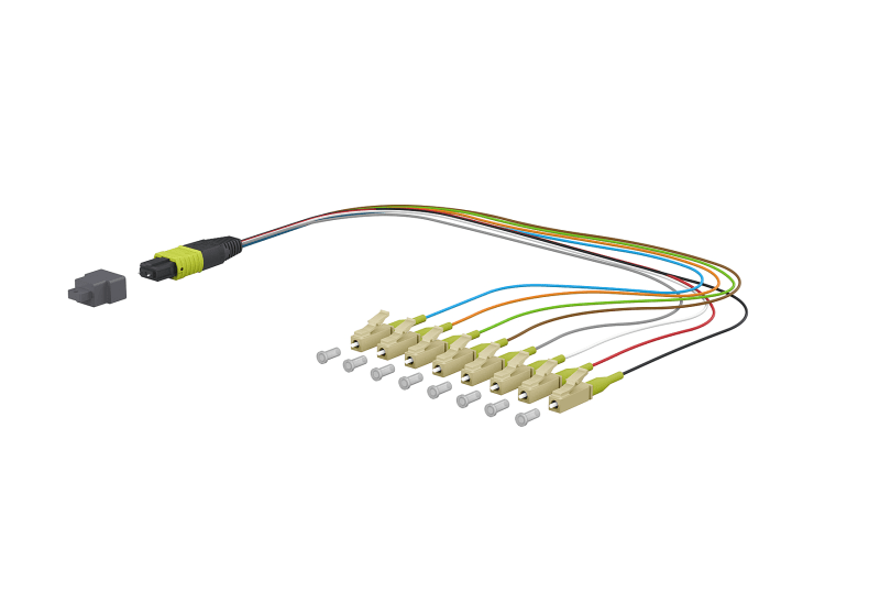 METZ CONNECT - OpDAT Ader-Fanout MTP-M/8xLC-S OM5 0,3 m