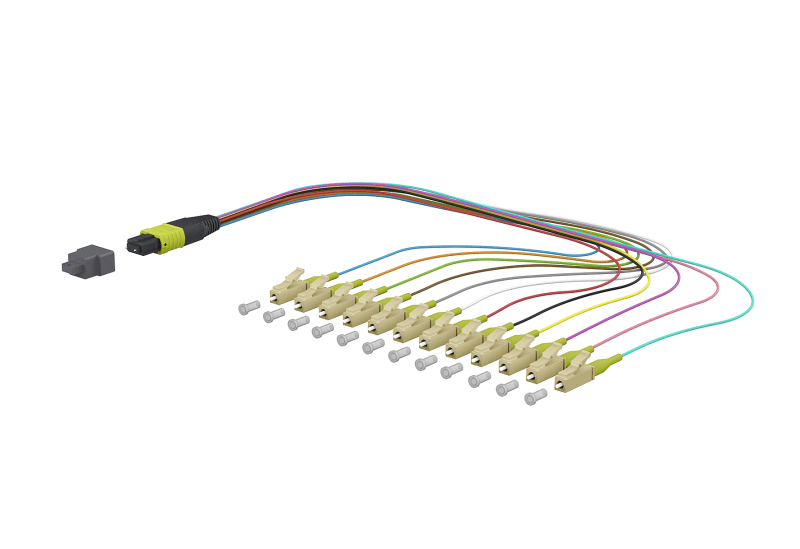 METZ CONNECT - OpDAT Ader-Fanout MTP-M/12xLC-S OM5 0,3 m