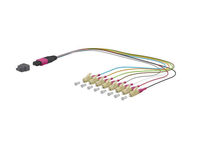 METZ CONNECT - OpDAT Ader-Fanout MTP-M/8xLC-S OM4 0,3 m