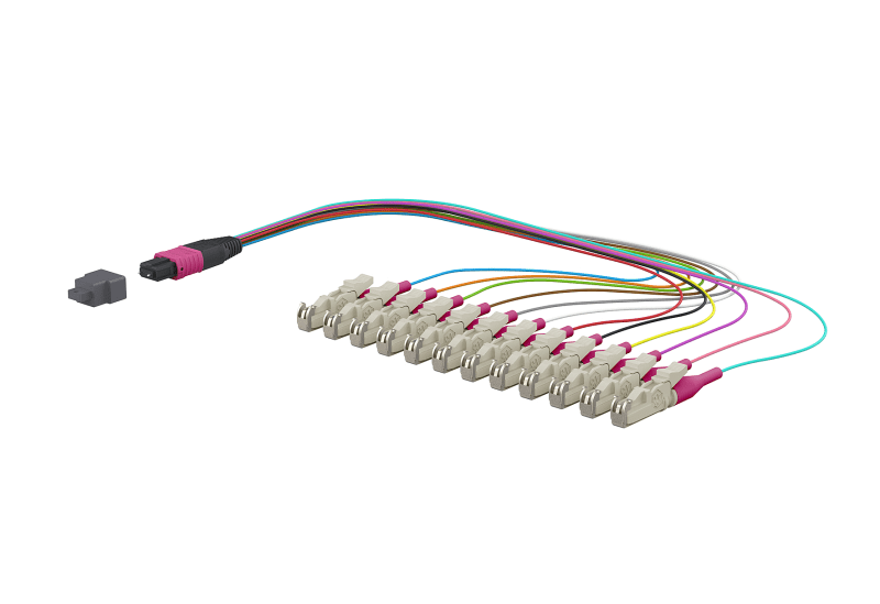 METZ CONNECT - OpDAT Ader-Fanout MTP-M/12xE2000-S OM4 0,3 m