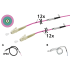 METZ CONNECT - OpDAT VIK Universalkabel 12xOM4, LC-LC, 30 m, einseitige Einziehhilfe IP50, Klasse Eca