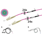 METZ CONNECT - OpDAT VIK Universalkabel 24xOM4, LC-LC, 20 m, einseitige Einziehhilfe IP50, Klasse Eca