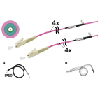METZ CONNECT - OpDAT VIK Universalkabel 4xOM4, LC-LC, 50 m, einseitige Einziehhilfe IP50, Klasse Cca
