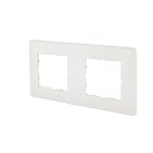 METZ CONNECT - Abdeckplatte 80,5 x 151,5 mm 2-fach reinweiß, E-DAT C6