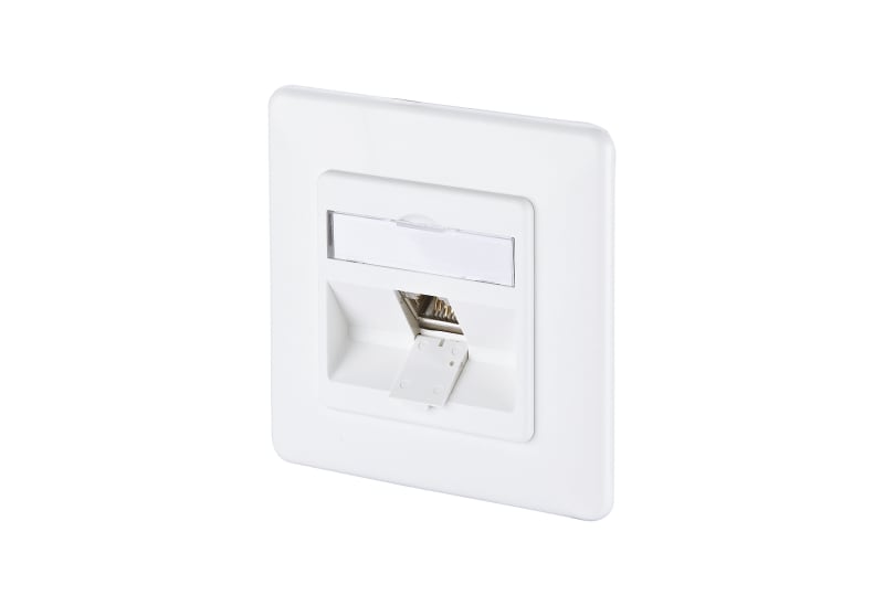 METZ CONNECT - E-DAT modul 1 Port UP Cat.6A, verkehrsweiß