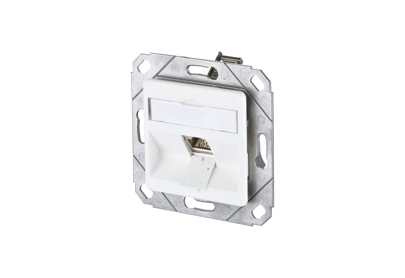 METZ CONNECT - E-DAT modul 1 Port UPk Cat.6A, verkehrsweiß