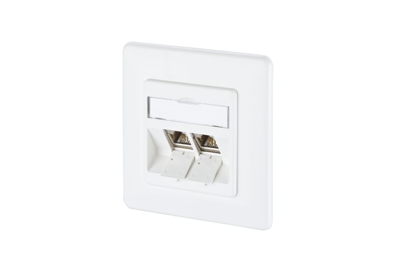 METZ CONNECT - E-DAT modul 2 Port UP Cat.6A, verkehrsweiß