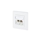 METZ CONNECT - E-DAT modul 2 Port UP Cat.6A, verkehrsweiß