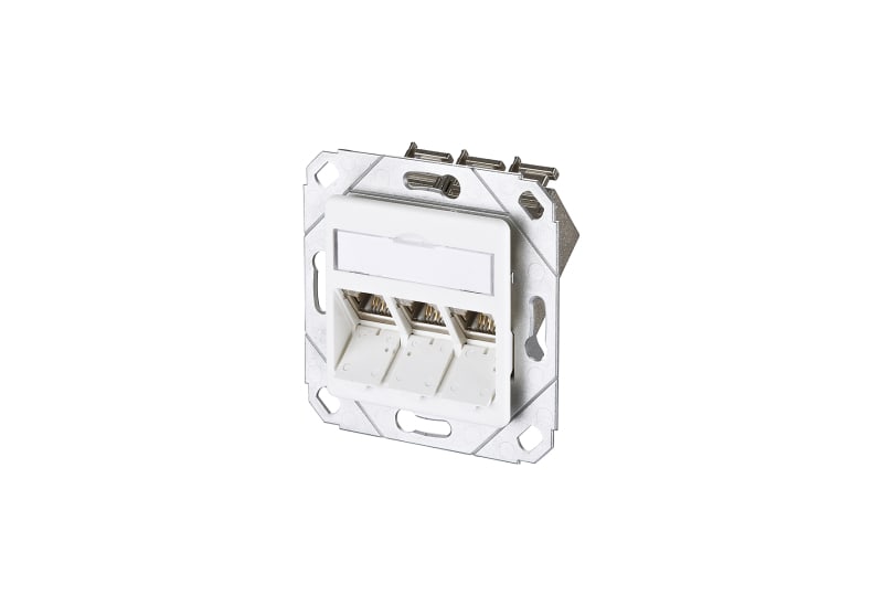 METZ CONNECT - E-DAT modul 3 Port UPk Cat.6A, verkehrsweiß