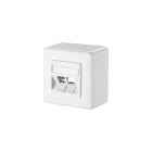 METZ CONNECT - Modul Anschlussdose AP 2 Port unbestückt verkehrsweiß 43 mm