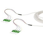 METZ CONNECT - OpDAT VIK Mini-Breakoutkabel Compact 4xOS2 LC APC-LC APC, 2,0 m, 4,5 mm, Noppenfolie beidseitig