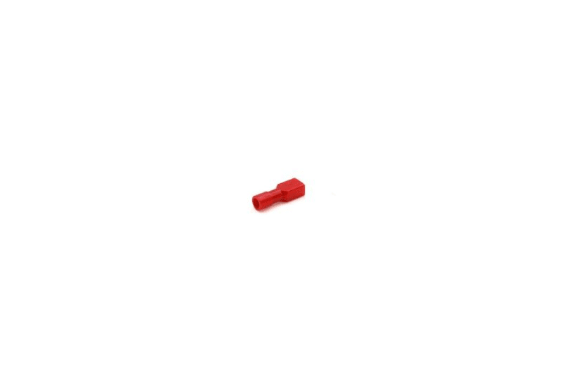 CEMBRE - RF-F408P Flachsteckhülse isol.PC 4,8x0,8 rot
