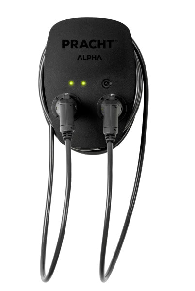 PRACHT INDUSTRY - Ladestation ALPHA DUO 1x11kW/2x6.9kW inkl. 2xTyp-2, 2x5,5m Ladekabel