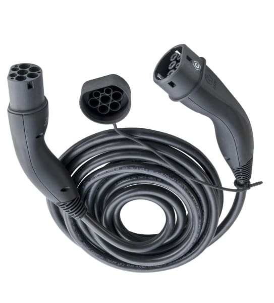 PRACHT INDUSTRY - Mobiles AC Ladekabel Mode 3 Typ 2/Typ 2, 22kW, 5m Helix