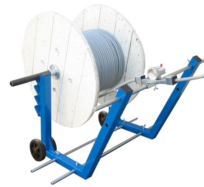 CABLE EQUIPEMENTS - Abroller-Wagen ST1, für Trommel max. Gewicht 300 kg, Durchm. 400 bis 1050 mm