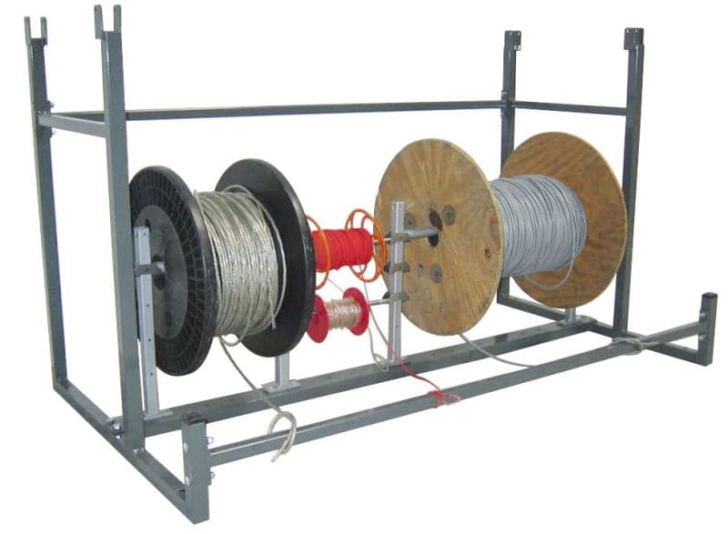 CABLE EQUIPEMENTS - Lagermodul für Spulen BOBI REGLABLE mit 6 vertikalen Armen