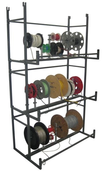 CABLE EQUIPEMENTS - BOBI-Spulen: Lagersystem de Spulen bestehend aus 3 Modulen BOBI REGLABLE