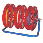 CABLE EQUIPEMENTS - MINOQUAD: Baustellen-Abwickler für Kabelringe, geliefert mit 3 Spulen
