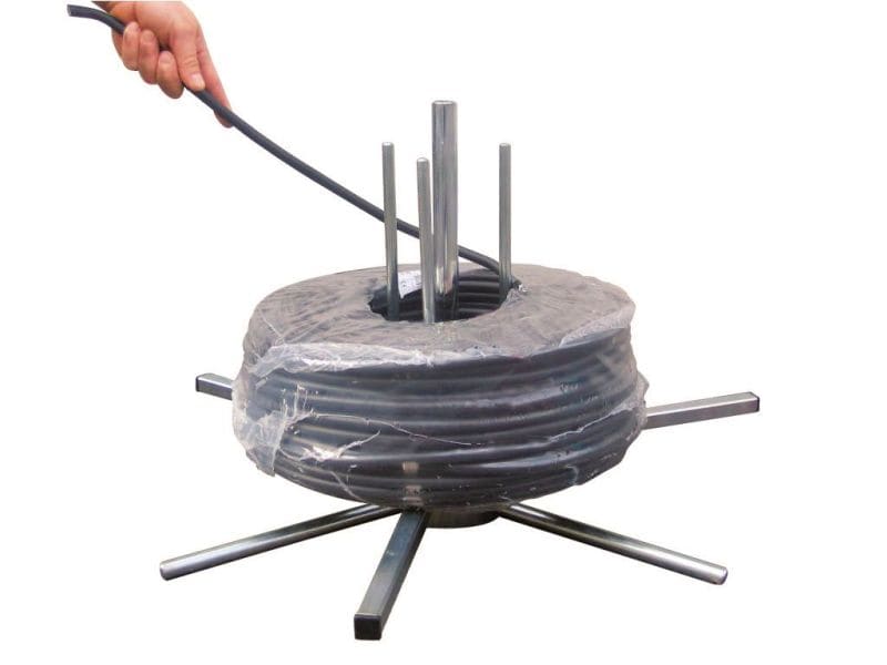 CABLE EQUIPEMENTS - SATELLITE: abnehmbarer Abwickler für Kabelringe oder Kabelmantel, max. Ø750mm