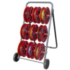 CABLE EQUIPEMENTS - NOVOQUAD: Wagen für Kabelring-Abwickler, geliefert mit 9 Spulen
