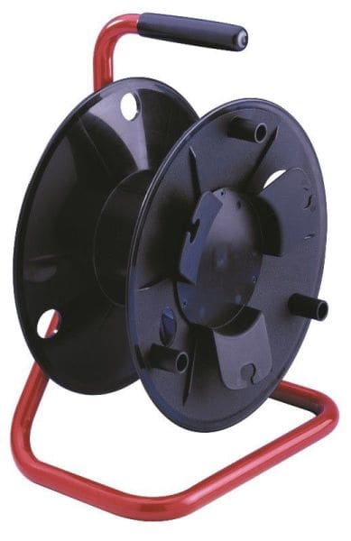 CABLE EQUIPEMENTS - Kabelaufroller mit Kurbel EM060 - Kunststofftrom.-Stahlfußgestell Epoxid-Finish