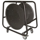 CABLE EQUIPEMENTS - Aufroller mit Kurbel EM100R mit 4 Rollen, 2 mit Feststeller (vorher EM23)