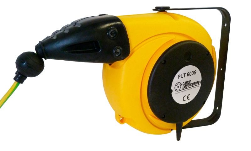 CABLE EQUIPEMENTS - Autom. Kabelaufroller PLT 600 S - 12.5+1.5m 1x6² HO5VV-F -IP43 -Lösb.Arretierung